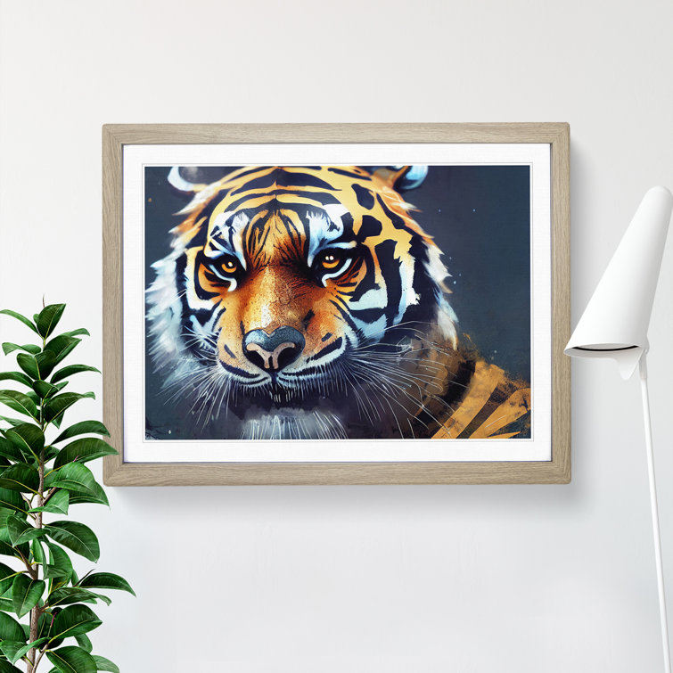 World Menagerie XH1022993X A Tiger Picture Frame Painting Wayfair